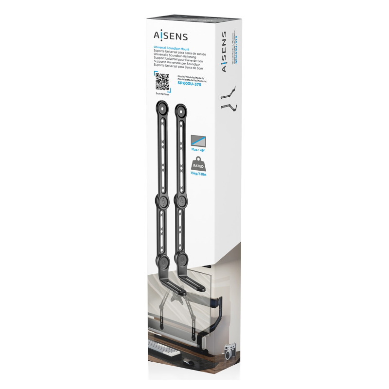 AISENS SPK03U-375 accesorio para barra de sonido Montaje en pared