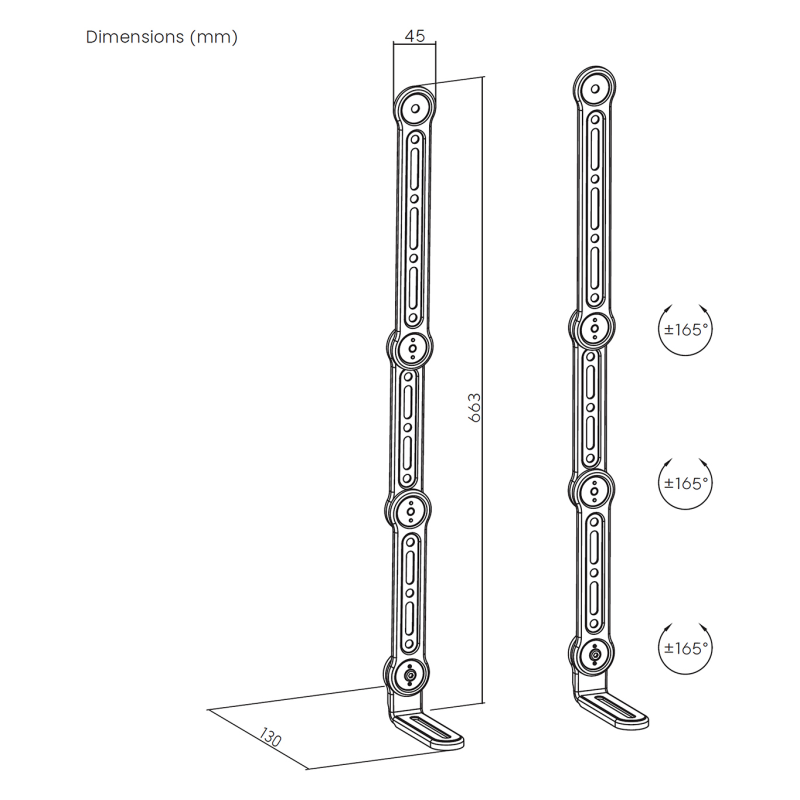 AISENS SPK04U-377 accesorio para barra de sonido Montaje en pared