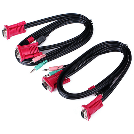 AISENS A111-0064 interruptor KVM Montaje en rack Negro