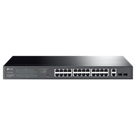 TP-Link TL-SG1428PE switch Gestionado L2 Gigabit Ethernet (10/100/1000) Energía sobre Ethernet (PoE) 1U Negro