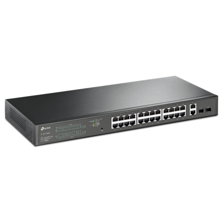 TP-Link TL-SG1428PE switch Gestionado L2 Gigabit Ethernet (10/100/1000) Energía sobre Ethernet (PoE) 1U Negro