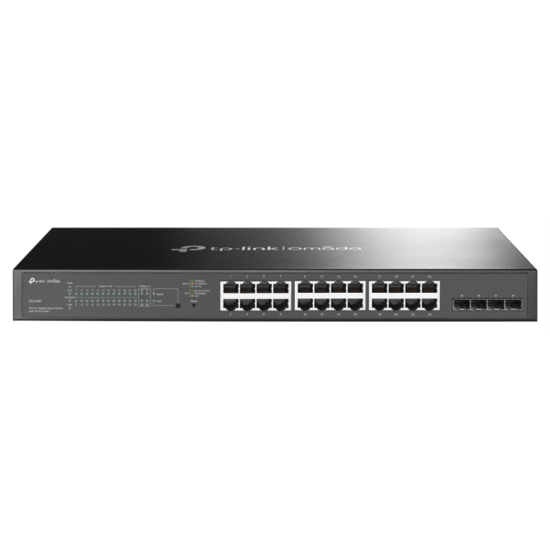 TP-Link Omada TL-SG2428P Gestionado L2/L2+ Gigabit Ethernet (10/100/1000) Energía sobre Ethernet (PoE) 1U Negro
