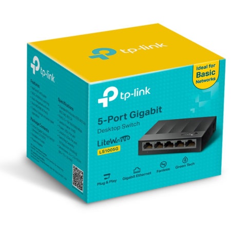 TP-Link LS1005G switch No administrado Gigabit Ethernet (10/100/1000) Negro