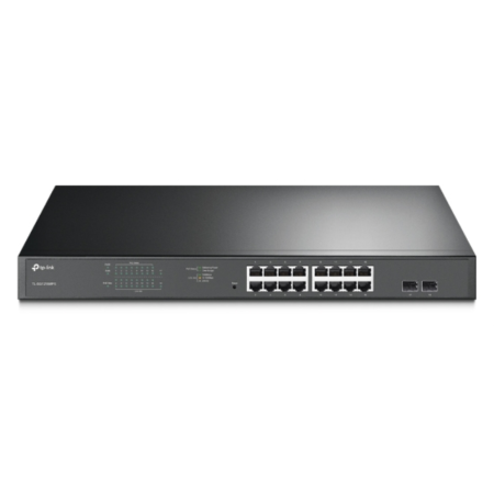 TP-Link TL-SG1218MPE Gestionado L2 Gigabit Ethernet (10/100/1000) Energía sobre Ethernet (PoE) 1U Negro