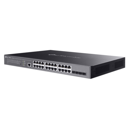 TP-Link Omada SG3428XMPP switch Gestionado L2+ Gigabit Ethernet (10/100/1000) Energía sobre Ethernet (PoE) 1U Negro