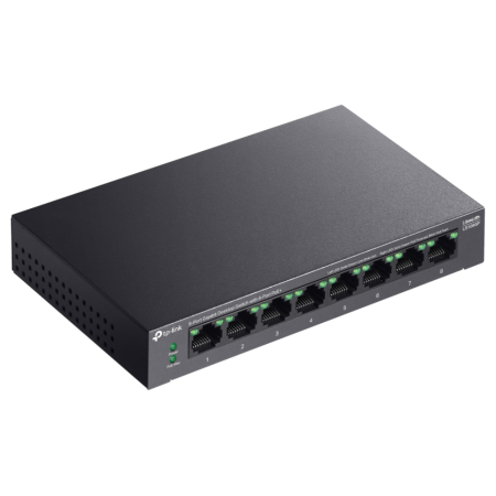TP-Link LiteWave LS108GP switch No administrado Gigabit Ethernet (10/100/1000) Energía sobre Ethernet (PoE) Negro