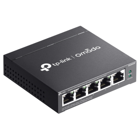 TP-Link Omada ES205GP switch Gestionado Gigabit Ethernet (10/100/1000) Energía sobre Ethernet (PoE) Negro