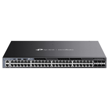 TP-Link Omada SG6654XHP switch Gestionado L3 Gigabit Ethernet (10/100/1000) Energía sobre Ethernet (PoE) 1U Negro