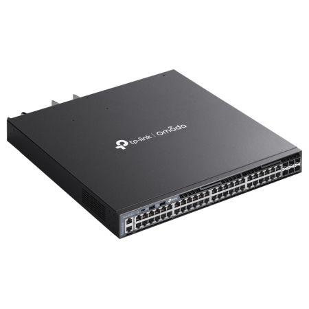 TP-Link Omada SG6654XHP switch Gestionado L3 Gigabit Ethernet (10/100/1000) Energía sobre Ethernet (PoE) 1U Negro
