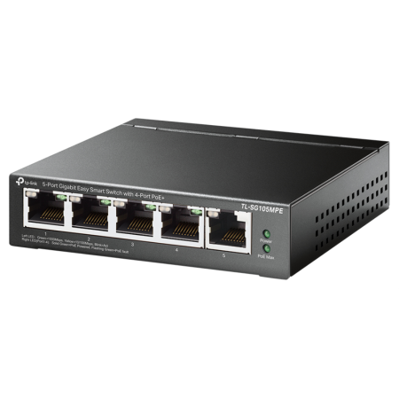 TP-Link TL-SG105MPE switch L2 Gigabit Ethernet (10/100/1000) Energía sobre Ethernet (PoE) Negro