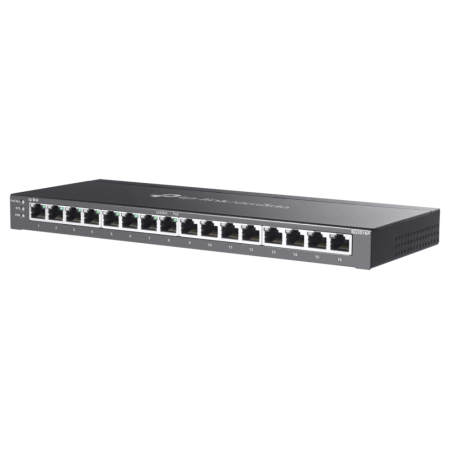 TP-Link Omada SG2016P switch Gestionado L2/L2+ Gigabit Ethernet (10/100/1000) Energía sobre Ethernet (PoE) Negro