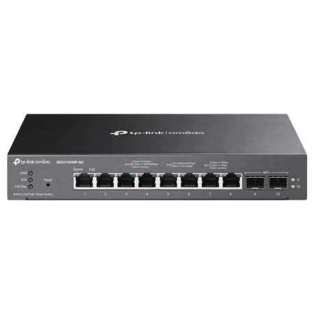 TP-Link Omada SG2210XMP-M2 switch Gestionado L2/L2+ 2.5G Ethernet (100/1000/2500) Energía sobre Ethernet (PoE) Montaje en pared/
