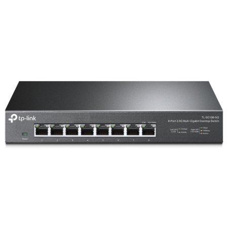 TP-Link TL-SG108-M2 switch No administrado 2.5G Ethernet (100/1000/2500) Negro