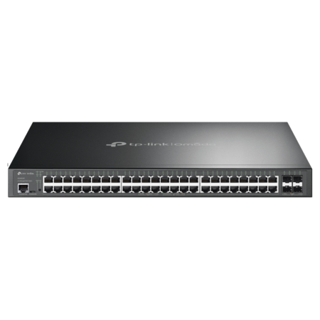 TP-Link Omada SG3452XP switch Gestionado L2+ Gigabit Ethernet (10/100/1000) Energía sobre Ethernet (PoE) 1U Negro