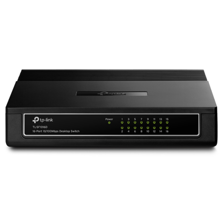 TP-Link TL-SF1016D No administrado Fast Ethernet (10/100) Negro