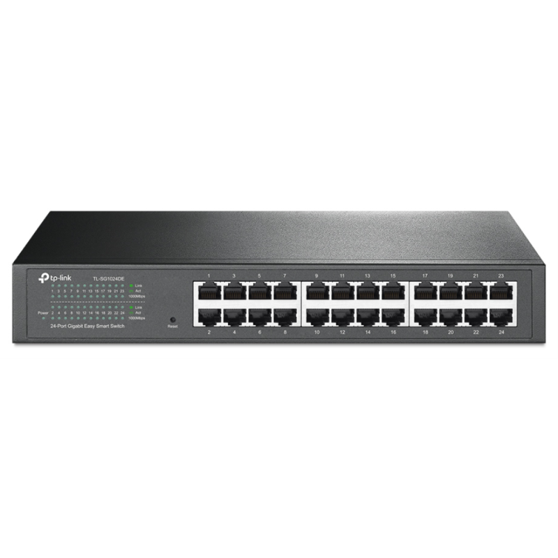 TP-Link TL-SG1024DE Gestionado L2 Gigabit Ethernet (10/100/1000) 1U Negro