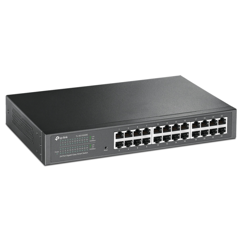 TP-Link TL-SG1024DE Gestionado L2 Gigabit Ethernet (10/100/1000) 1U Negro