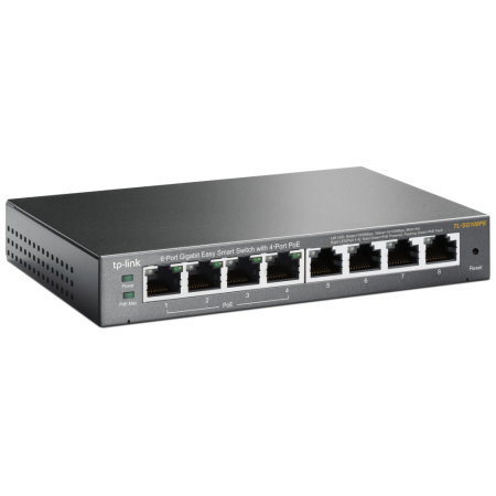 TP-Link TL-SG108PE Gestionado L2 Gigabit Ethernet (10/100/1000) Energía sobre Ethernet (PoE) Negro