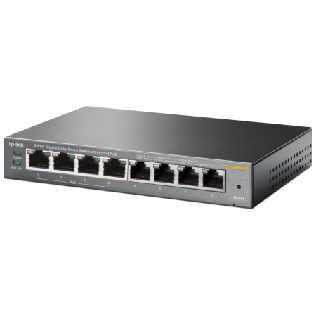 TP-Link TL-SG108PE Gestionado L2 Gigabit Ethernet (10/100/1000) Energía sobre Ethernet (PoE) Negro