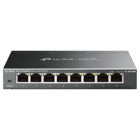 TP-Link TL-SG108E Gestionado L2 Gigabit Ethernet (10/100/1000) Negro