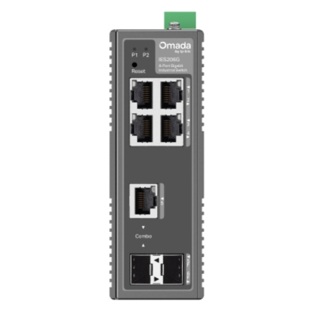 TP-Link Omada IES206G switch Gestionado Gigabit Ethernet (10/100/1000) Negro