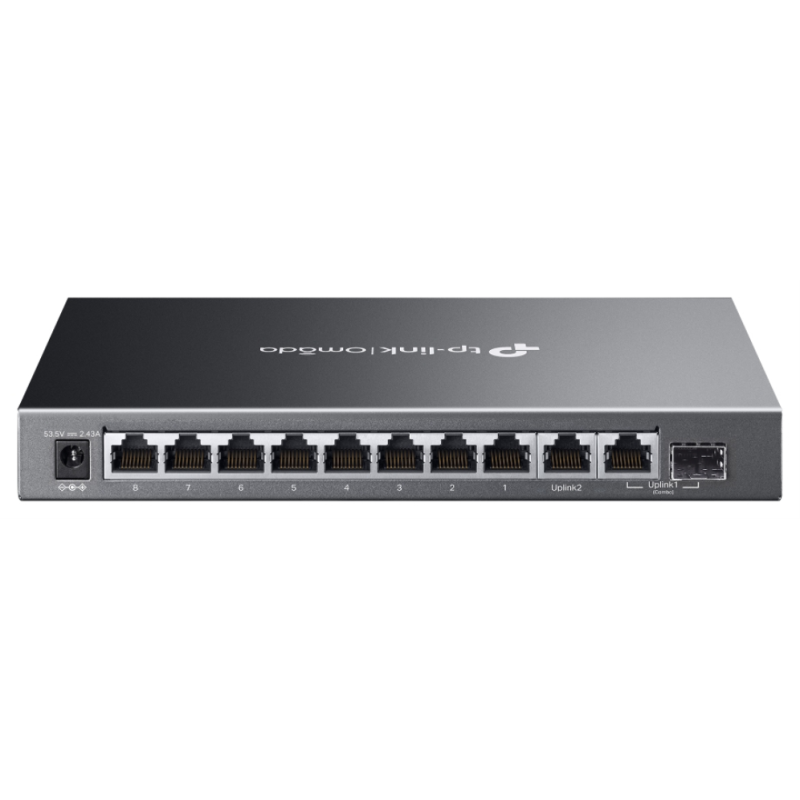 TP-Link Omada ES210GMP switch Gestionado Gigabit Ethernet (10/100/1000) Energía sobre Ethernet (PoE) Negro