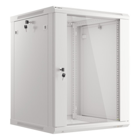 Lanberg WF01-6615-10S armario rack 15U Bastidor de pared Gris