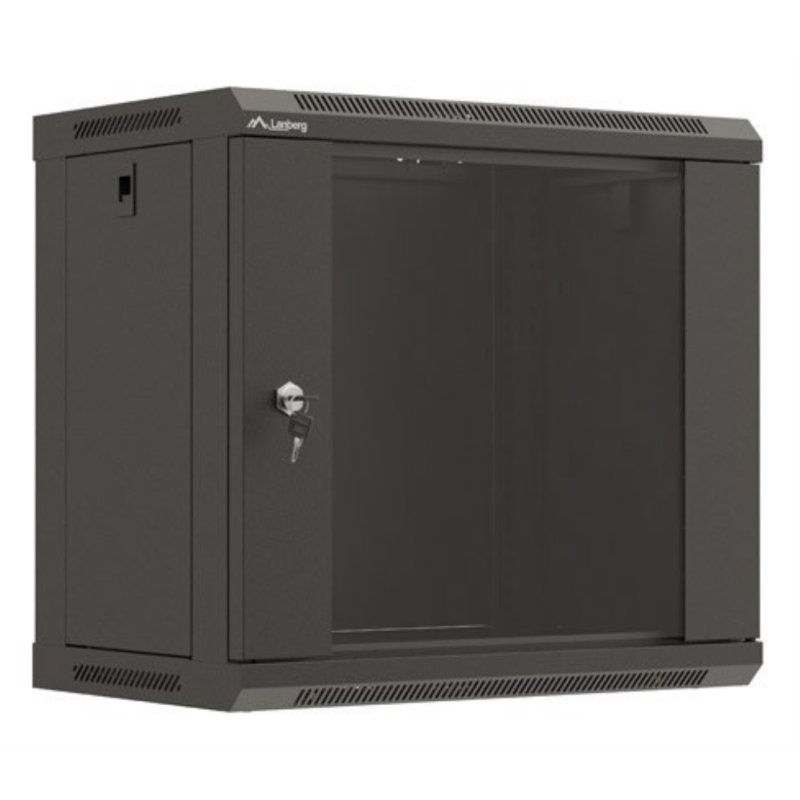 Lanberg WF03-5309-10B armario rack 9U Bastidor de pared Negro