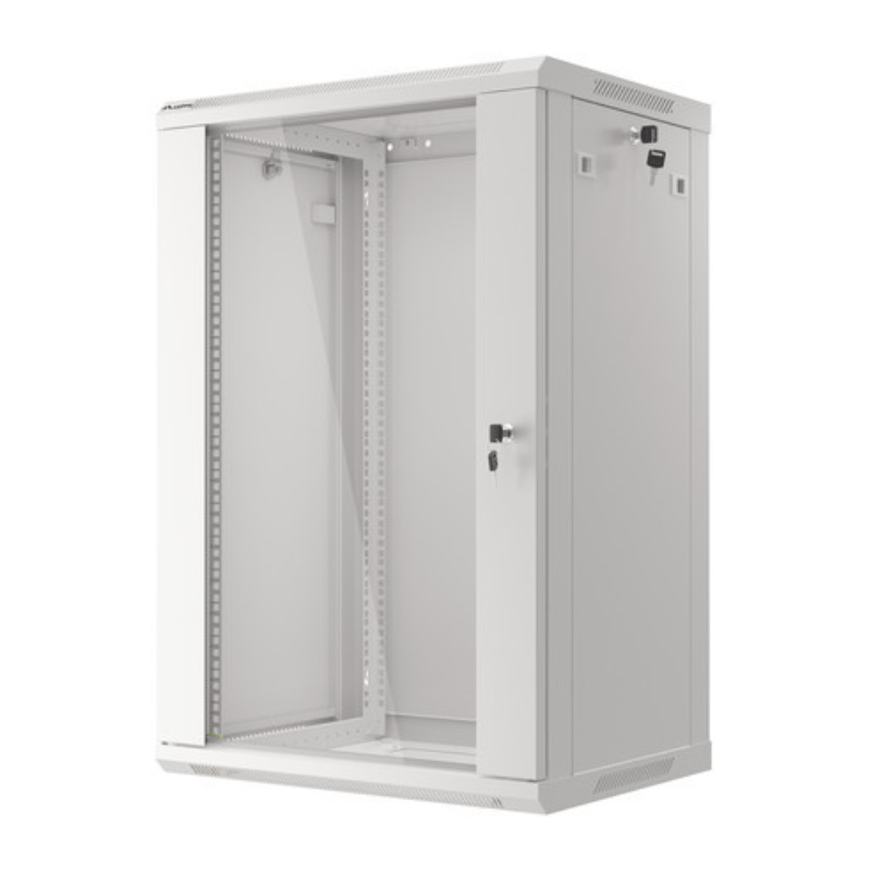 Lanberg WF01-6418-10S armario rack 18U Bastidor de pared Gris