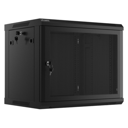 Lanberg WF01-6409-23B armario rack 9U Bastidor de pared Negro