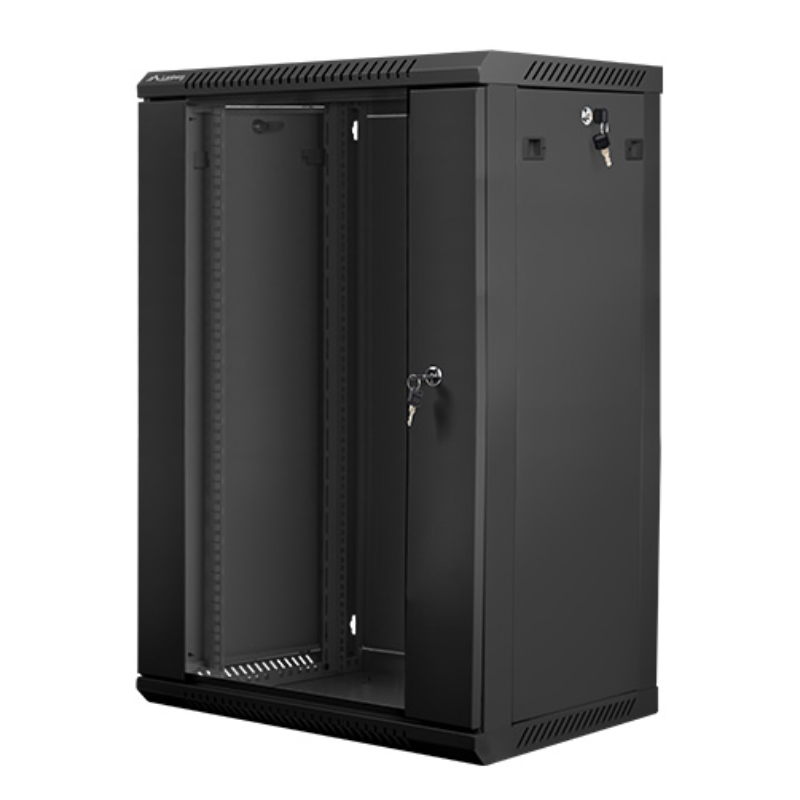 Lanberg WF01-6418-10B armario rack 18U Bastidor de pared Negro