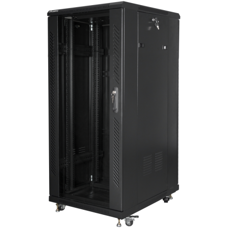 Lanberg FF01-6827-12BL armario rack 27U Rack o bastidor independiente Negro