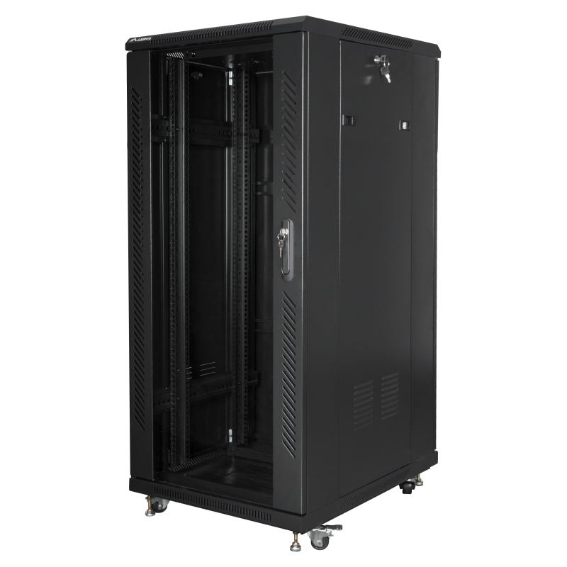 Lanberg FF01-6827-12BL armario rack 27U Rack o bastidor independiente Negro
