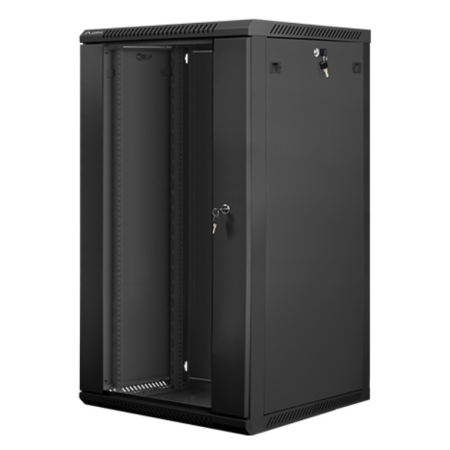 Lanberg WF01-6622-10B armario rack 22U Bastidor de pared Negro
