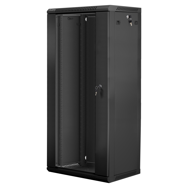 Lanberg WF01-6427-10B armario rack 27U Bastidor de pared Negro