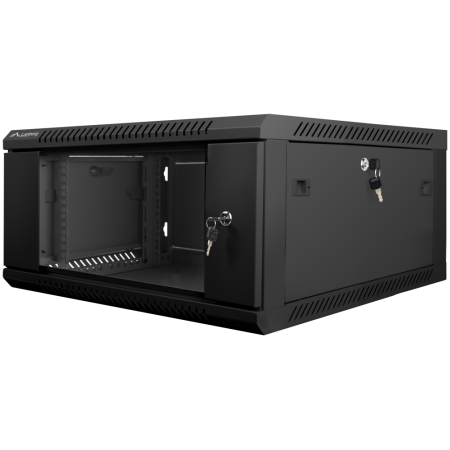 Lanberg WF01-6604-10B armario rack 4U Bastidor de pared Negro