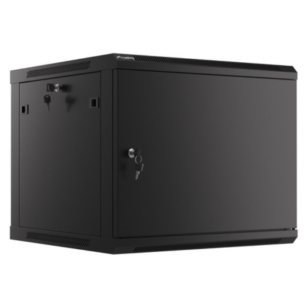 Lanberg WF01-6609-00B armario rack 9U Bastidor de pared Negro