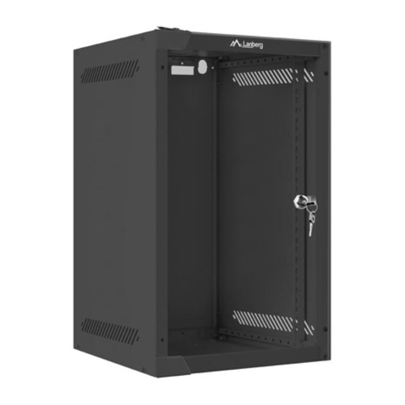 Lanberg WF10-2309-10B armario rack 9U Bastidor de pared Negro
