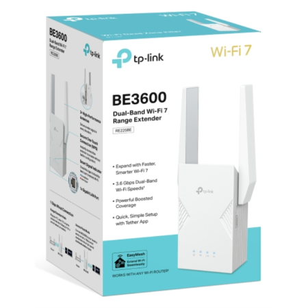 TP-Link RE225BE ampliador de red Repetidor de red Blanco