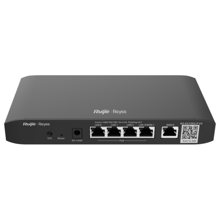 Ruijie Networks RG-EG105G-P-V3 router Gigabit Ethernet Negro