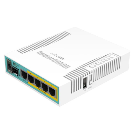 Mikrotik hEX PoE router Blanco