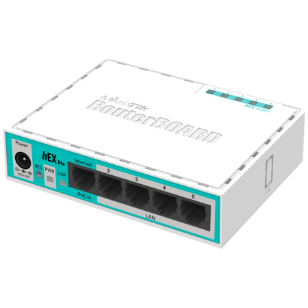 Mikrotik hEX lite router Blanco