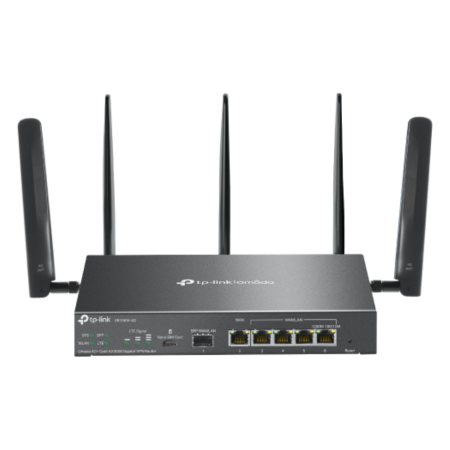 TP-Link Omada ER706W-4G router inalámbrico Gigabit Ethernet Doble banda (2,4 GHz / 5 GHz) Negro