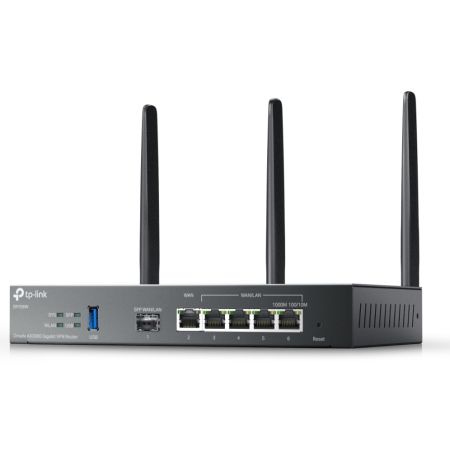 TP-Link Omada ER706W router inalámbrico Gigabit Ethernet Doble banda (2,4 GHz / 5 GHz) Negro