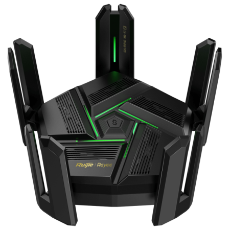 Ruijie Networks RG-EW7200BE PRO router inalámbrico Doble banda (2,4 GHz / 5 GHz) Negro