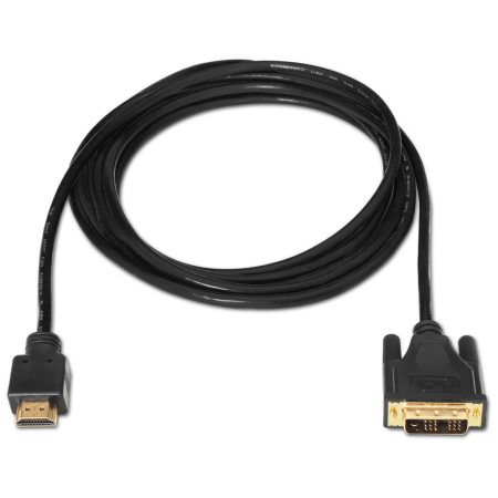 AISENS A117-0090 adaptador de cable de vídeo 1,8 m HDMI tipo A (Estándar) DVI 18+1 Negro