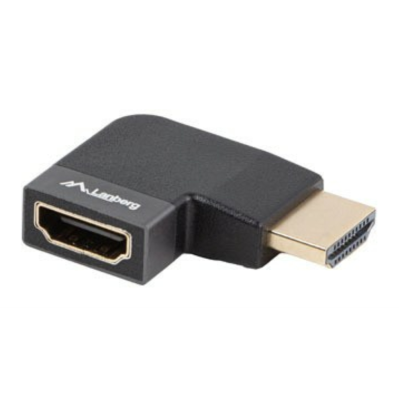 Lanberg AD-HDMI-10 adaptador de cable de vídeo HDMI tipo A (Estándar) Negro, Plata