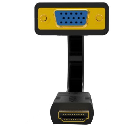 Ewent EW9869 adaptador de cable de vídeo 0,15 m HDMI tipo A (Estándar) VGA (D-Sub) Negro