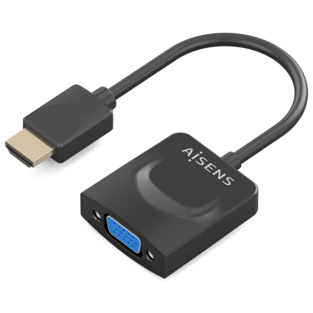AISENS Conversor HDMI a SVGA, HDMI A/M-SVGA/H, Negro, 15?m