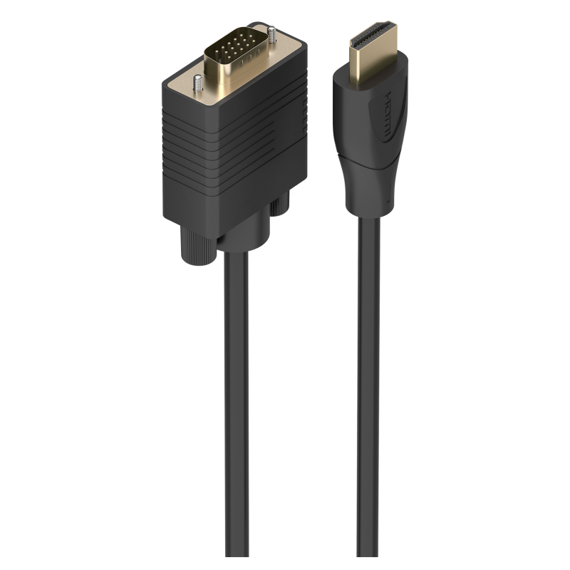 AISENS Cable Conversor HDMI a SVGA, HDMI A/M-SVGA/M, Negro, 2.0m